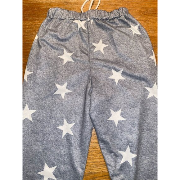 Star Patterned Drawstring Pajama Pants With Elastic Waist - Picture 4 of 5